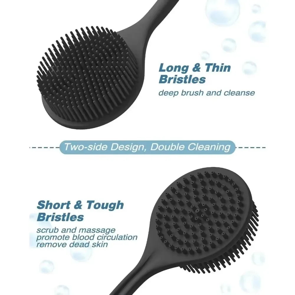Soft Silicone Back Scrubber & Body Massage Brush